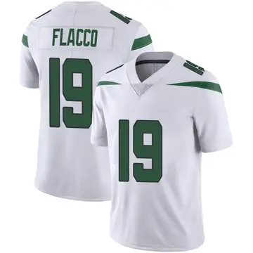 Nike Joe Flacco Men's Limited New York Jets White Spotlight Vapor Jersey
