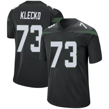 Nike Joe Klecko Men's Game New York Jets Black Stealth Jersey
