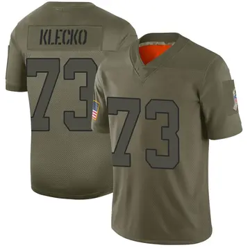 Nike Joe Klecko Men's Limited New York Jets Camo 2019 Salute to Service Jersey