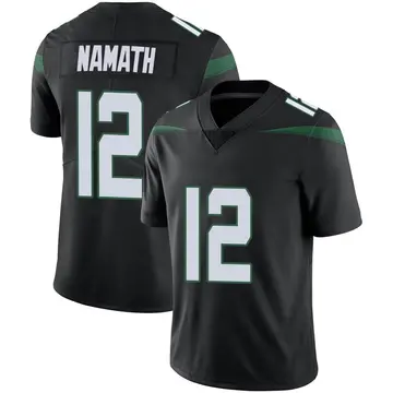 Nike Joe Namath Men's Limited New York Jets Black Stealth Vapor Jersey