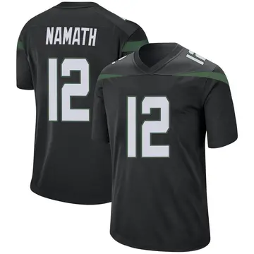 Nike Joe Namath Youth Game New York Jets Black Stealth Jersey