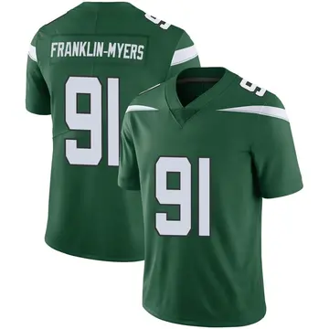 Nike John Franklin-Myers Men's Limited New York Jets Green Gotham Vapor Jersey
