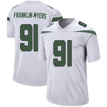 Nike John Franklin-Myers Youth Game New York Jets White Spotlight Jersey