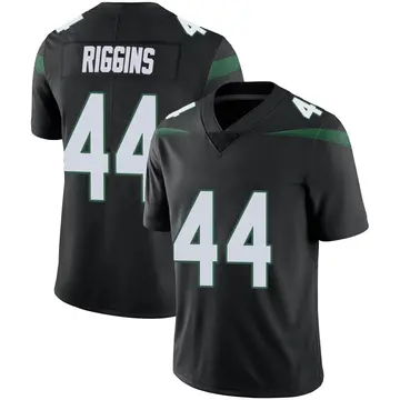 Nike John Riggins Men's Limited New York Jets Black Stealth Vapor Jersey