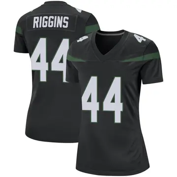 Nike John Riggins Women's Game New York Jets Black Stealth Jersey