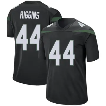 Nike John Riggins Youth Game New York Jets Black Stealth Jersey
