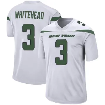 Nike Jordan Whitehead Men's Game New York Jets White Spotlight Jersey