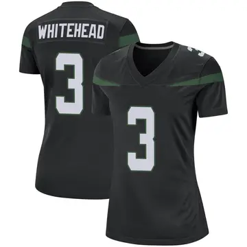 Nike Jordan Whitehead Women's Game New York Jets Black Stealth Jersey