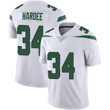 Nike Justin Hardee Men's Limited New York Jets White Spotlight Vapor Jersey