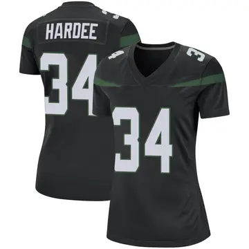 Nike Justin Hardee Women's Game New York Jets Black Stealth Jersey
