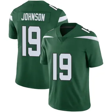 Nike Keyshawn Johnson Men's Limited New York Jets Green Gotham Vapor Jersey