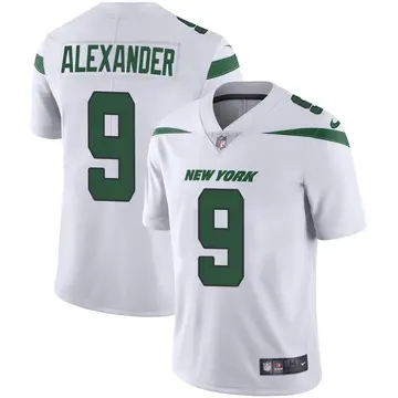 Nike Kwon Alexander Men's Limited New York Jets White Spotlight Vapor Jersey