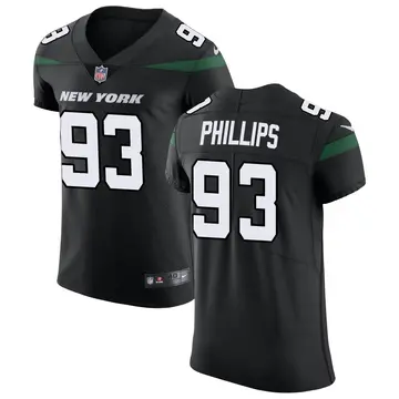Nike Kyle Phillips Men's Elite New York Jets Black Stealth Vapor Untouchable Jersey
