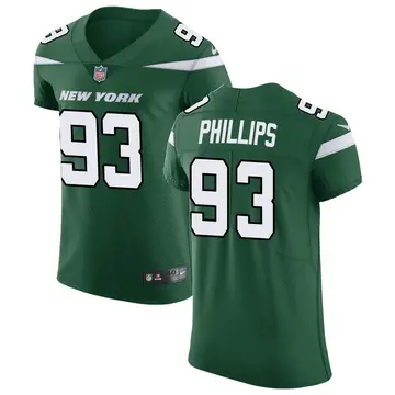 Nike Kyle Phillips Men's Elite New York Jets Green Gotham Vapor Untouchable Jersey