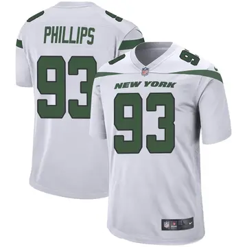 Nike Kyle Phillips Men's Game New York Jets White Spotlight Jersey