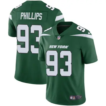 Nike Kyle Phillips Men's Limited New York Jets Green Gotham Vapor Jersey