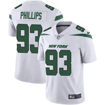 Nike Kyle Phillips Men's Limited New York Jets White Spotlight Vapor Jersey