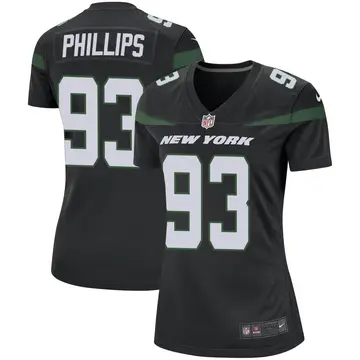 Nike Kyle Phillips Women's Game New York Jets Black Stealth Jersey