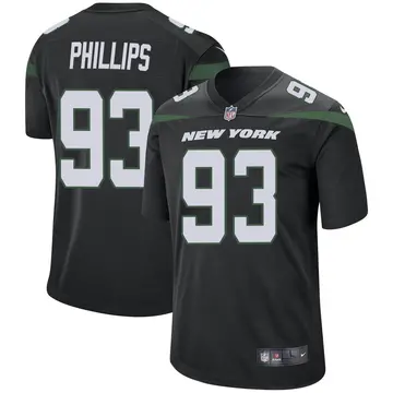 Nike Kyle Phillips Youth Game New York Jets Black Stealth Jersey