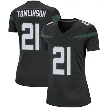 Nike LaDainian Tomlinson Women's Game New York Jets Black Stealth Jersey