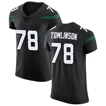Nike Laken Tomlinson Men's Elite New York Jets Black Stealth Vapor Untouchable Jersey