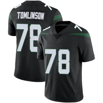 Nike Laken Tomlinson Men's Limited New York Jets Black Stealth Vapor Jersey