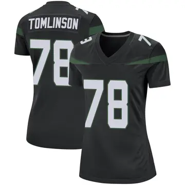Nike Laken Tomlinson Women's Game New York Jets Black Stealth Jersey