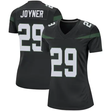 Nike Lamarcus Joyner Women's Game New York Jets Black Stealth Jersey