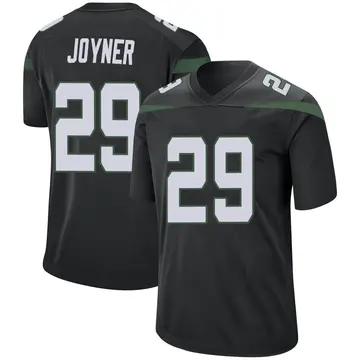 Nike Lamarcus Joyner Youth Game New York Jets Black Stealth Jersey