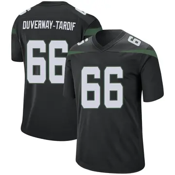 Nike Laurent Duvernay-Tardif Men's Game New York Jets Black Stealth Jersey