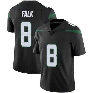 Nike Luke Falk Men's Limited New York Jets Black Stealth Vapor Jersey