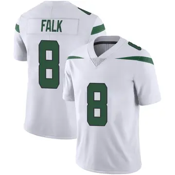 Nike Luke Falk Men's Limited New York Jets White Spotlight Vapor Jersey