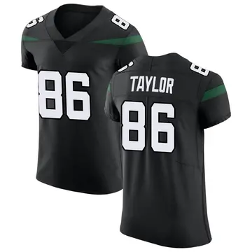 Nike Malik Taylor Men's Elite New York Jets Black Stealth Vapor Untouchable Jersey