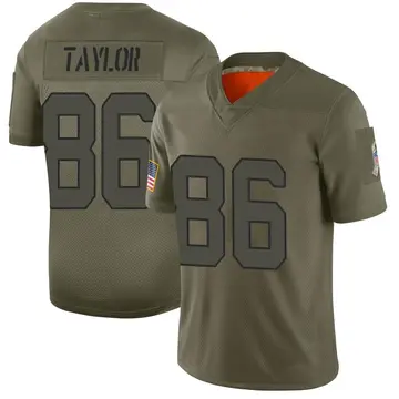 Nike Malik Taylor Men's Limited New York Jets Camo 2019 Salute to Service Jersey