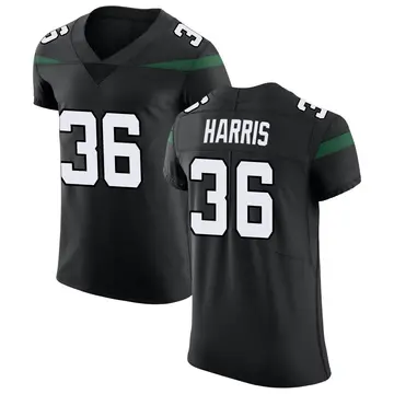 Nike Marcell Harris Men's Elite New York Jets Black Stealth Vapor Untouchable Jersey