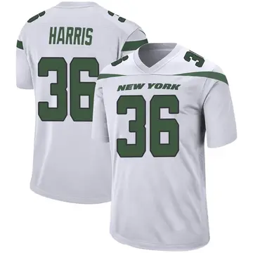 Nike Marcell Harris Men's Game New York Jets White Spotlight Jersey