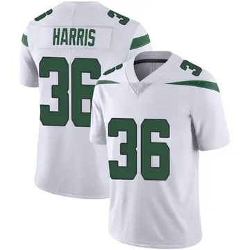 Nike Marcell Harris Men's Limited New York Jets White Spotlight Vapor Jersey