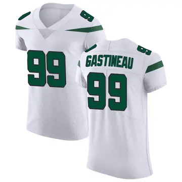 Nike Mark Gastineau Men's Elite New York Jets White Spotlight Vapor Untouchable Jersey