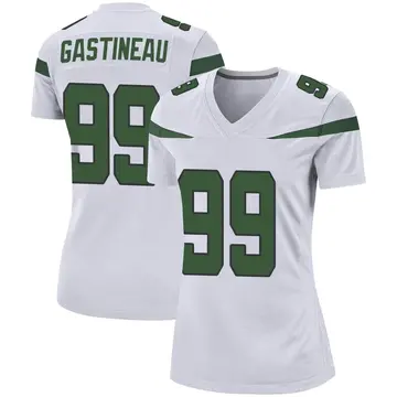 Nike Mark Gastineau Women's Game New York Jets White Spotlight Jersey