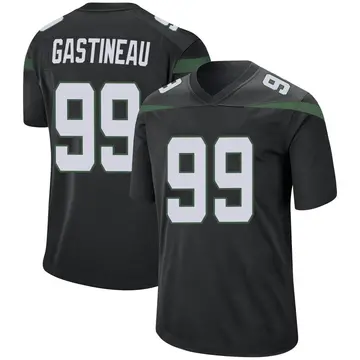 Nike Mark Gastineau Youth Game New York Jets Black Stealth Jersey