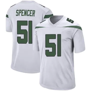 Nike Marquiss Spencer Youth Game New York Jets White Spotlight Jersey