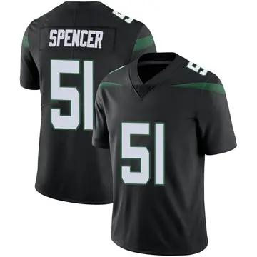 Nike Marquiss Spencer Youth Limited New York Jets Black Stealth Vapor Jersey