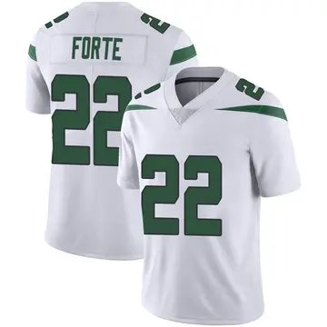 Nike Matt Forte Men's Limited New York Jets White Spotlight Vapor Jersey