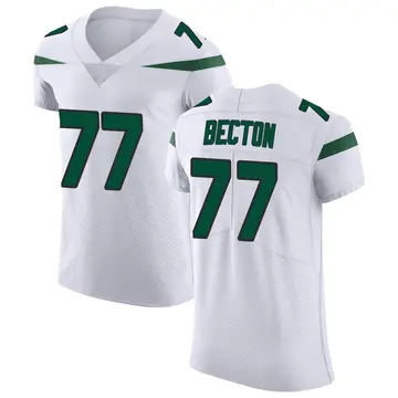 Nike Mekhi Becton Men's Elite New York Jets White Spotlight Vapor Untouchable Jersey