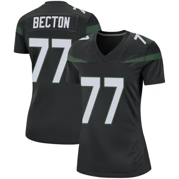 Nike Mekhi Becton Women's Game New York Jets Black Stealth Jersey