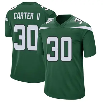 Nike Michael Carter II Men's Game New York Jets Green Gotham Jersey