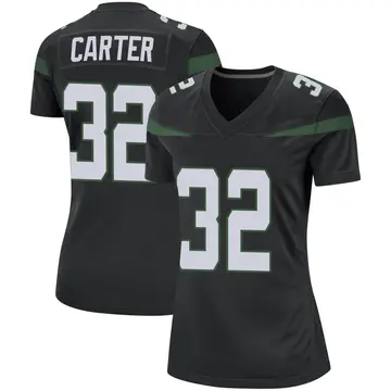 Nike Michael Carter Women's Game New York Jets Black Stealth Jersey