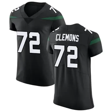 Nike Micheal Clemons Men's Elite New York Jets Black Stealth Vapor Untouchable Jersey