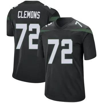 Nike Micheal Clemons Men's Game New York Jets Black Stealth Jersey