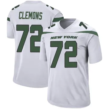 Nike Micheal Clemons Men's Game New York Jets White Spotlight Jersey